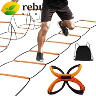 REBUY Agile Ladder, Carbon Steel Instant Set-up Soccer Speed Ladder, Flexibility Orange Foldable Mul