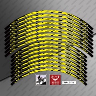 Motorcycle Wheel Sticker Rim Decals For SHERCO MY2026 125 HRD SE Front 21 inches, rear 18 inches