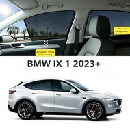 Auto Magnetic Buckle Sunshade Mosquito Net For   BMW IX 1 2023+ Privacy Heat Insulation Window Scree