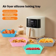 Square Silicone Air Fryer Liners Reusable Air Fryer Potair Fryer Accessories Air Inserts T0w8