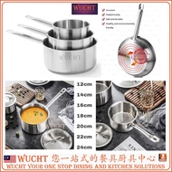 【WUCHT】Stainless Steel Sauce Pan Commercial Sauce Pan 12cm 14 16 18 20 22 24cm