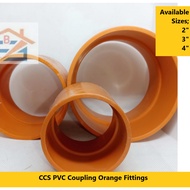 CCS PIPE PVC Sanitary Orange Fittings [2",3",4"] Coupling For PVC Pipes