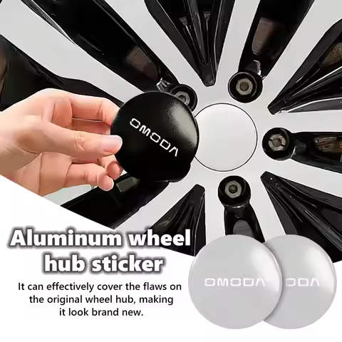 4PCS 56mm Car Styling Wheel Center Hub Caps Rim Cover Badge Emblem Sticker For Chery Omoda 5 C5 fx 7