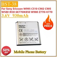 New BST-38 3.6V 930mAh Replacement Mobile Phone Battery for Sony Ericsson W995 C510 C902 C905 W580I 