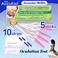 [Ovulation Kit] ACCUFAST 5Pcs Ovulation Test Midstream Pen + 10Pcs Ovulation Test Strip Kit