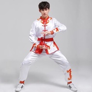 [WDF] Drum Suit Practice Suit Waist Drum Clothing, Men Women Yangko Suit Martial Arts Performance Su