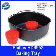 Philips HD9952 Baking Tray. Silicon Muffin Cups. DIshwasher-safe. Airfryer XXL HD963x HD986X and HD965x Compatible