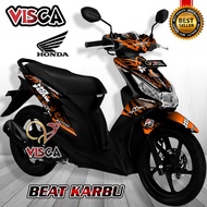 Decal Beat Karbu Full Body Stiker Beat Karbu Full Body Striping Beat Karbu Variasi Triball