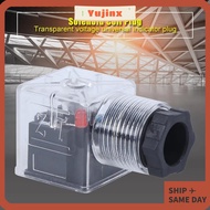 YUJINX DC24V Solenoid Coil Plug, Dustproof Design Waterproof Design Hydraulic Solenoid Valve Plug, T