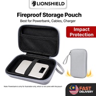 (MY) LionShield Fireproof Pouch Bag Travel Organizer Case Casing for Powerbank / Charger/ AirPod / C