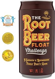 Gray Matters Games Root Beer Float Challenge Game, A Family Game for Kids and Adults Family Game Night, Beat This Kids Versus Parents Fun Game’s Interactive Challenges to Build Your Float, Ages 8+ by