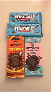 (現貨) Mr Beast Feastables Chocolate Bar 60g (Milk Chocolate/Milk Crunch/Original/Deez Nutz)