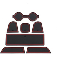 Car Door Slot Pads for Toyota 86 2022/Subaru BRZ, Center Console Mats Door Groove Gate Pad Cup Holde