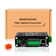 Industrial Serial to Fiber Media Converter, 10/100M Ethernet to 100Base-X SFP Fiber Optic Converter 