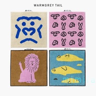 [ WARMGREY TAIL ] Hand towel less lint and dust durability 34cm x 34cm