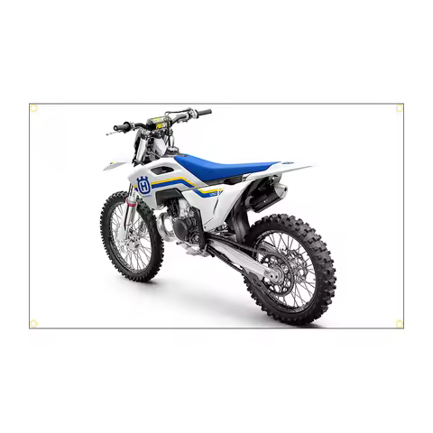 Blue H motorcycle Flag Banner Polyester Printed 60X90CM 90X150CM Decor Motorcycle Racing Flag For Ro