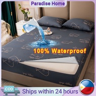 100% Waterproof Foam Cover with Zipper Bed Sheet Queen King Size Machine Washable Mattress Cover