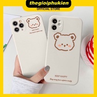 Bear square edge iphone case for iphone 6 to 16promax - e07