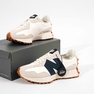 【Discount promotion original authentic】New Balance 327 NB327 Moonbeam Outerspace Burdy MEN AND WOMEN