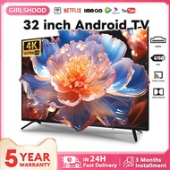 Smart TV 32 Inch FHD Android Murah TV 1K LED TV Built-in browser Multilingual MYTV Netflix YouTube