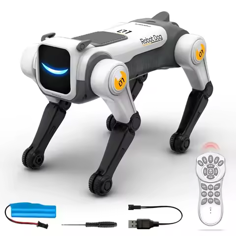 Lntelligent AI Remote Control Robot Dog Voice Command Programmable Song And Dance Electronic Stunt B