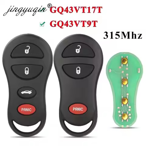 jingyuqin GQ43VT17T GQ43VT9T 3 Buttons 315Mhz Remote Car key For Dodge Jeep fit Chrysler Concorde 30