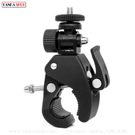 Gopro dash cam clip for motorcycle handlebars and camera tripod