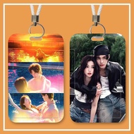 双轨虞书欣何与学生周边滑盖卡套饭卡公交身份证件保护套校园门禁Double-track Yu Shuxin He and Student Surrounding Sliding Card Sleeve 