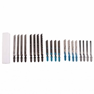 Bestchoices 20Pcs Jigsaw Blades Set HSS T Shank Clear Fast Cutting Jig Saw For Wo CAD