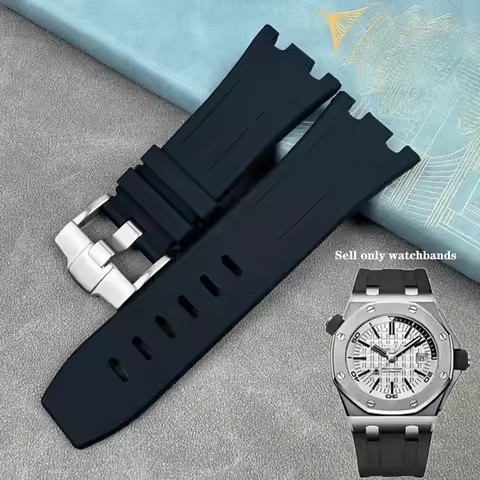 New Rubber Silicone Watchband 28mm For AP Strap For Audemars Belt For Piguet ROYAL OAK OFFSHORE 1571
