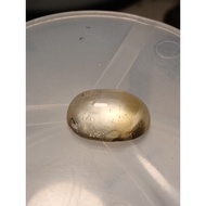 BATU CITRINE ASLI 3.40 CARAT CABOCHON CUT...+ IKAT CINCIN
