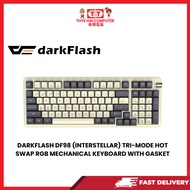 DARKFLASH DF98 (INTERSTELLAR) TRI-MODE HOT SWAP RGB MECHANICAL KEYBOARD WITH GASKET