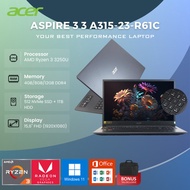 Kualitas Terbaik ACER ASPIRE 3 A315-23-R61C 15"HD RYZEN 3-3250U 12GB