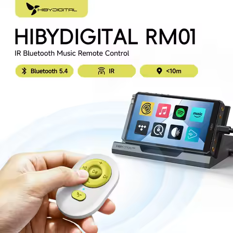 HiBy RM01 IR Bluetooth 5.4 Music Remote Controller For HiByMusic Apple Music Spotify Amazon Music Ti