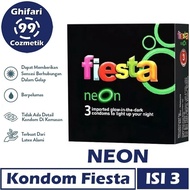 Kondom Fiesta Neon ISI 3 PCS - Kondom Glow In The Dark [NO BOX]