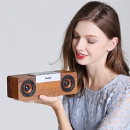 Outdoor Retro Wooden Stereo WirelessTWSCardSL-50SMini Mini Speaker Bookshelf Bluetooth