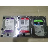 USED WD SEAGATE  1TB/2TB/3TB/4TB/8TB 3.5 HDD (READY STOCK)