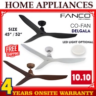Fanco Delgala 52 DC motor ceiling fan | DC-159 Brushless Motor | Energy saving | Local warranty | Free Express Delivery |