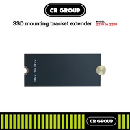 [CR Group] M.2 2230/2242 to 2280 SSD Extension Adapter for Laptops Mini PCs and Desktop Motherboards