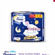 sh3 Hers Protex Daily Comfort Night 30cm isi 11s Pembalut Wanita