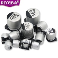 10PCS 6.3V Electrolytic Capacitor Aluminum SMD 10V 16V 25V 35V 50V 1UF 2.2UF 4.7UF 10UF 47UF 100UF 2
