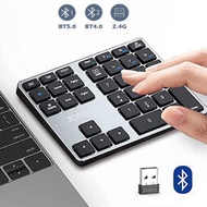 2.4G無線雙藍牙數字小鍵盤筆記本電腦鍵盤便攜辦公財務會計專用跨