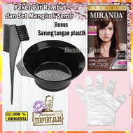 Miranda Hair Color MC-18 Coffee Pewarna Rambut Permanen Aman Original Pewarna Rambut Cerah Cat Rambu
