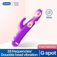 Durex 23 Dual-Head Vibrator + FREE LUB Pulse Thrill Rabbit Vibrator Double Motors Dildo Vibrator Lady Intimate Sex Toys