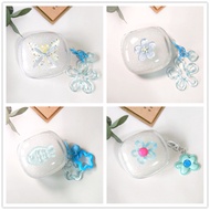 Cute Flower ins butterfly For Baseus E20 E19 E18 E18B Case BD1 WM01 WM02 Soft Transparent TPU Protec