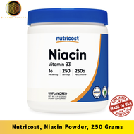 Nutricost Niacin (Vitamin B3) Powder Unflavored 8.9 oz (250 g) - [EXP 12/2026]