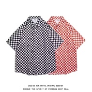 Hong Kong Style Retro Flower Shirt Short Sleeve Thai Style Hawaiian Style Design Feel Handsome Loose