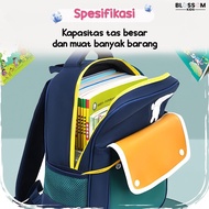 Grizzly Elementary School Backpack with Cute Characters, Canvas Material for Boys and Girls, Blossom