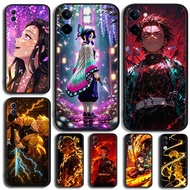 Black TPU silicone soft shell compatible 【DM-A2】cartoon Anime demon slayer for Vivo V21E V25 V27 V27