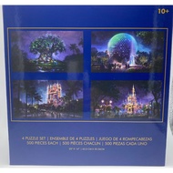 Disney Puzzle Set - 50th Anniversary - 4 Parks Walt Disney World Orlando Florida MAGIC KINGDOM EPCOT